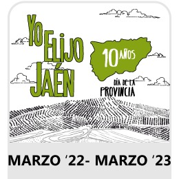 Botón 10º Aniversario "Yo elijo Jaén"
